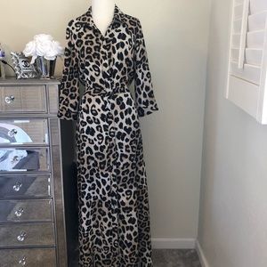 Long print dress
